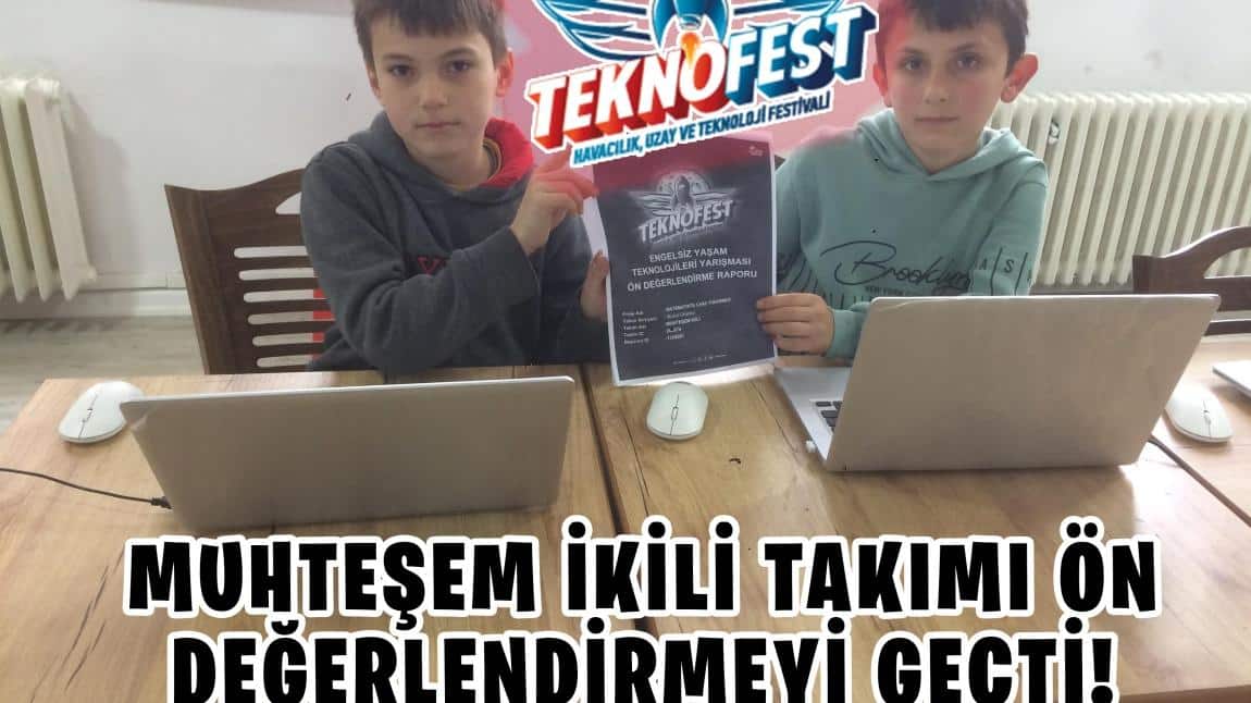 ÖĞRENCİLERİMİZ HAZIRLADIKLARI PROJE İLE TEKNOFEST'TE ÖN DEĞERLENDİRMEYİ GEÇTİ!